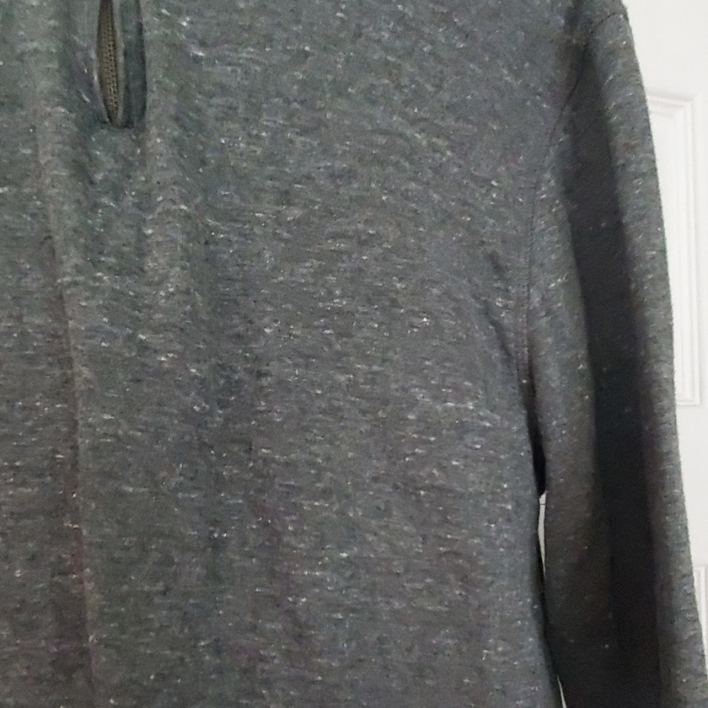 Gray 1/4 zip pullover - Picture 2 of 3